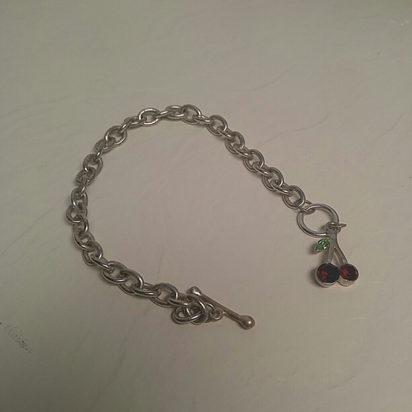 💀 4 for $20-Cherry Pendant Toggle Bracelet - Picture 2 of 2